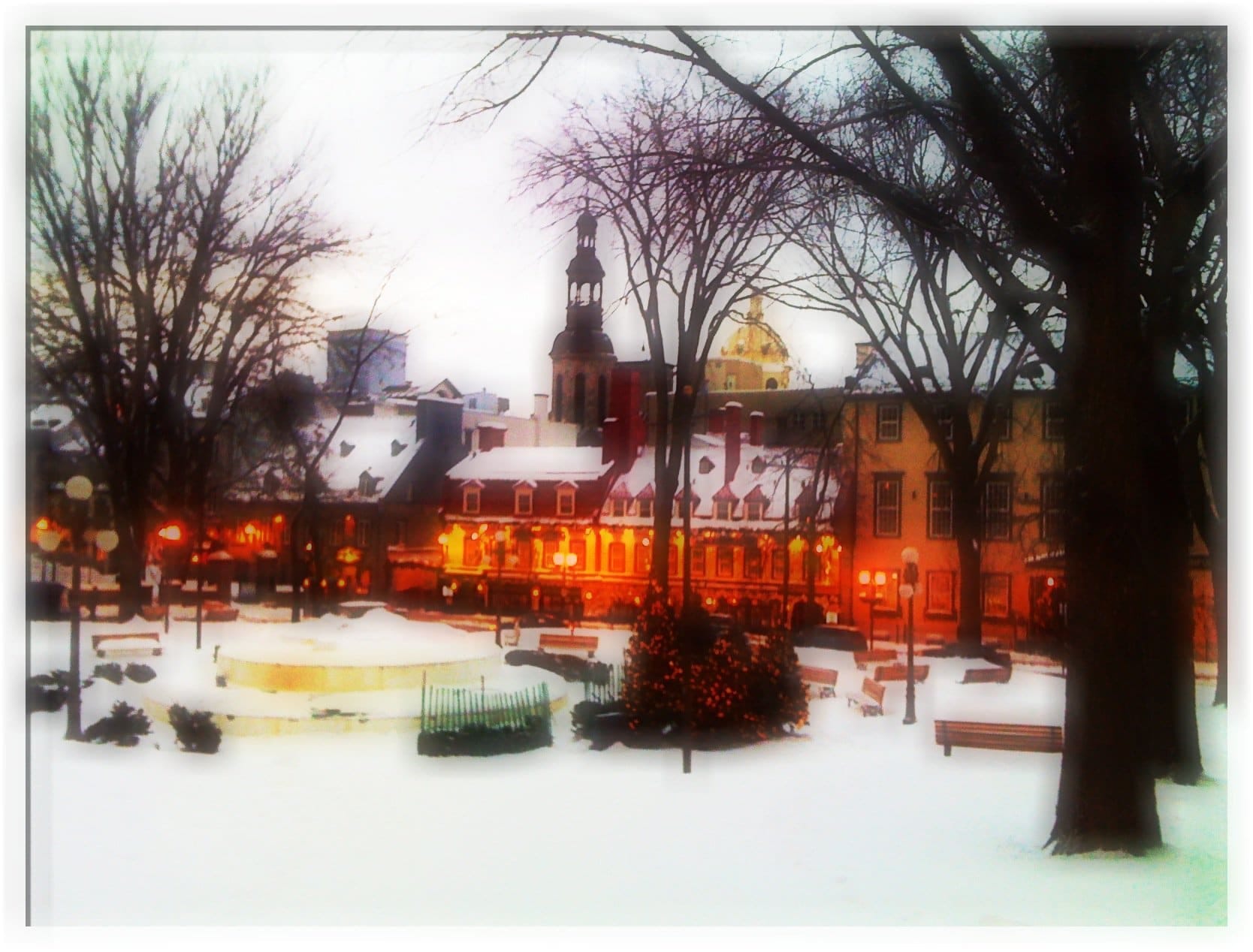 Snow in Quebec City