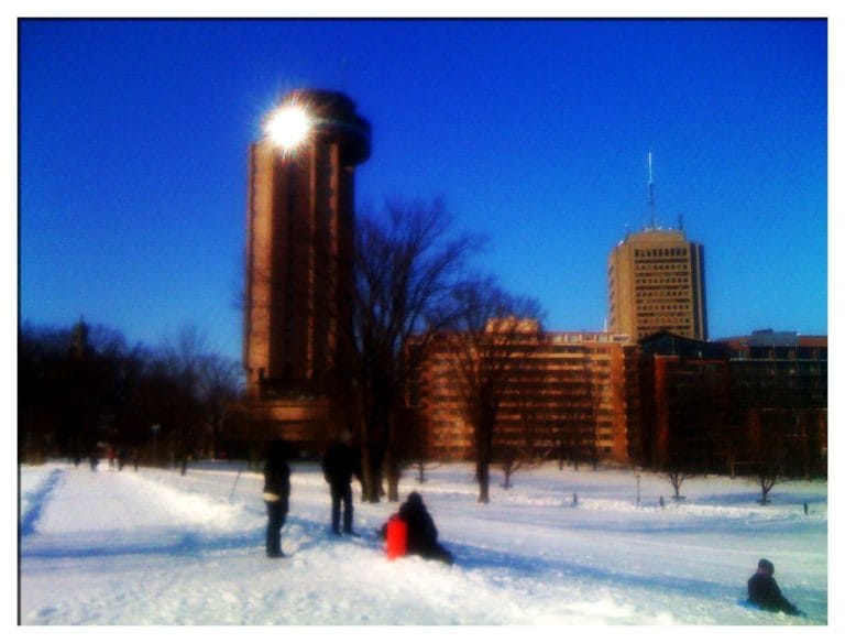 Battlefield Park - iPhone View of Quebec Skyline