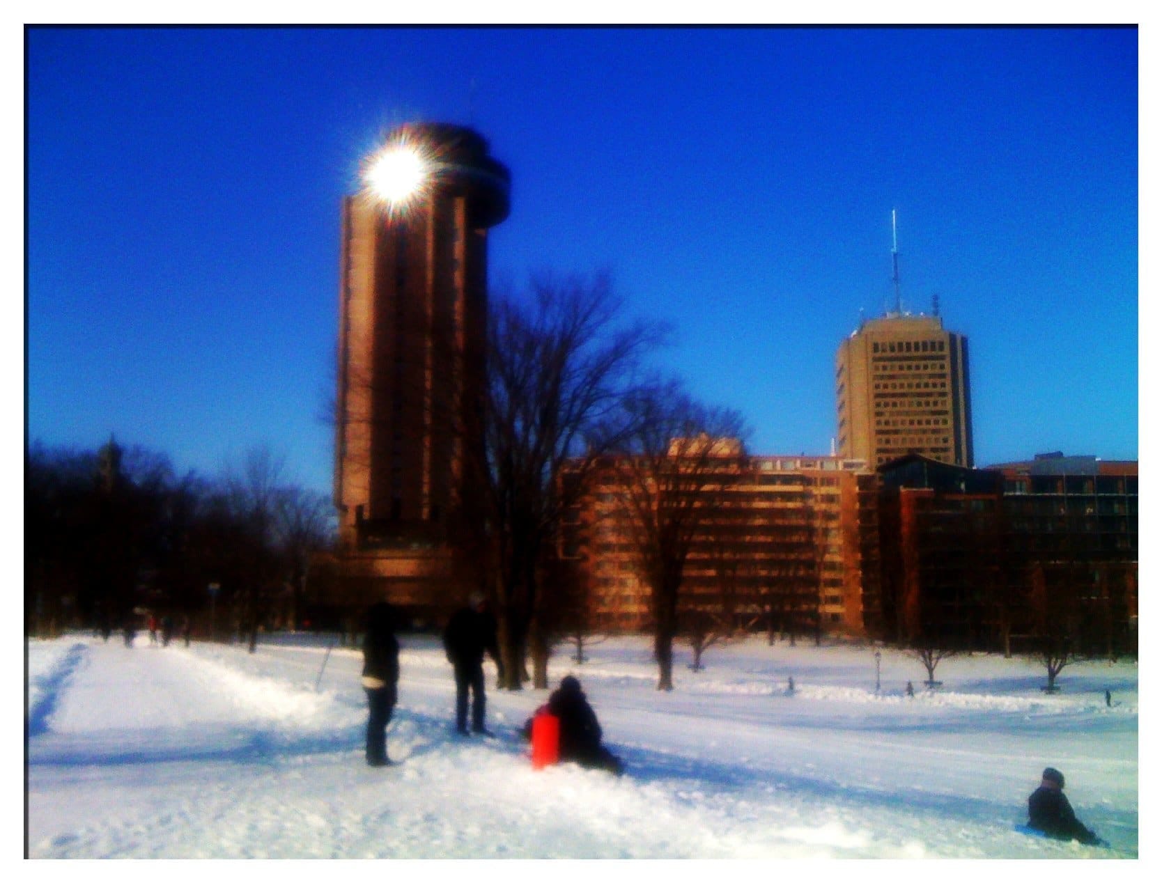 Battlefield Park - iPhone View of Quebec Skyline