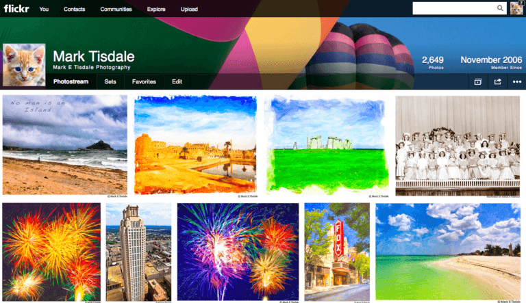 Screenshot of Flickr Redesign