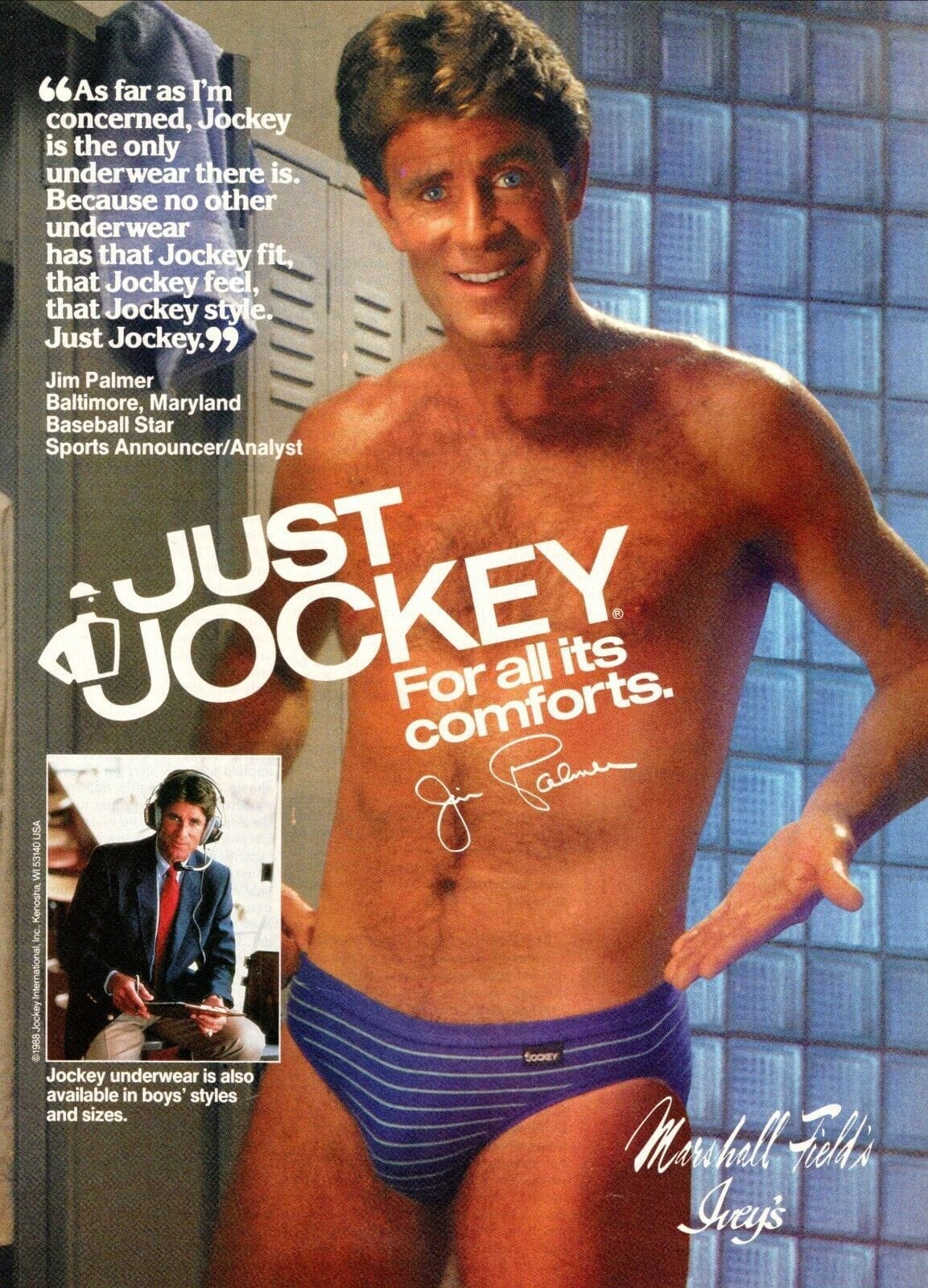 Jim Palmer Jockey Ad 1983