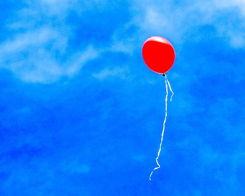 Letting Go of What Others Think - illustrated by a  balloon