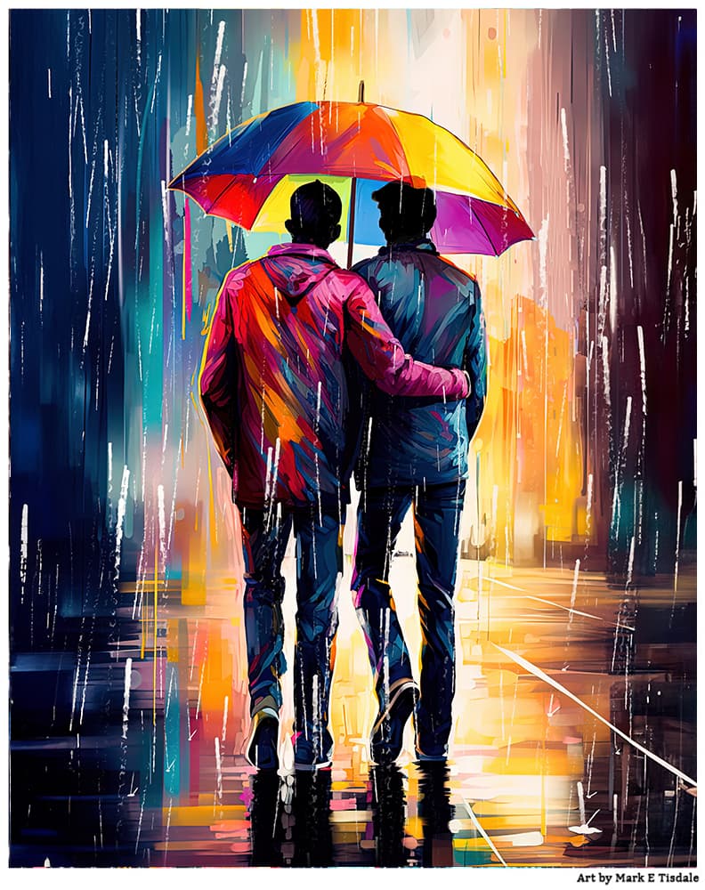 The first piece of gay art that I shared after I began coming out.